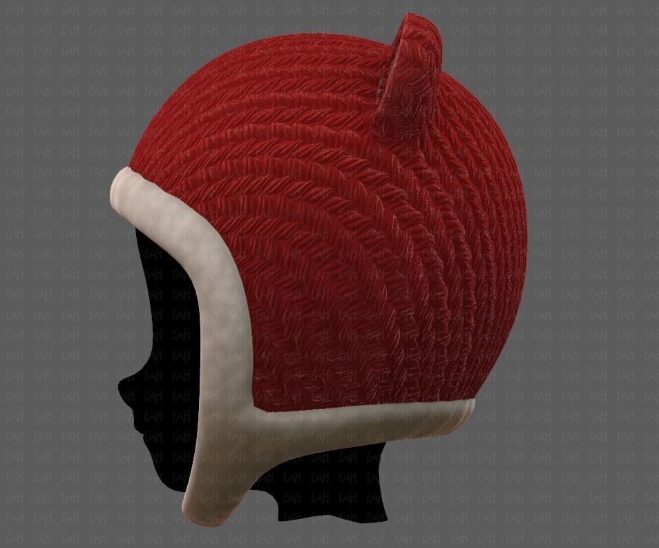 Cap V18 Low-poly 3D model_7