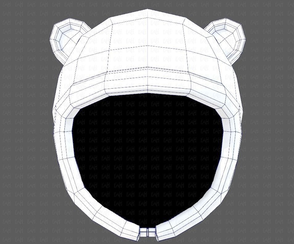 Cap V18 Low-poly 3D model_25