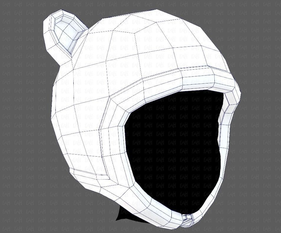 Cap V18 Low-poly 3D model_26