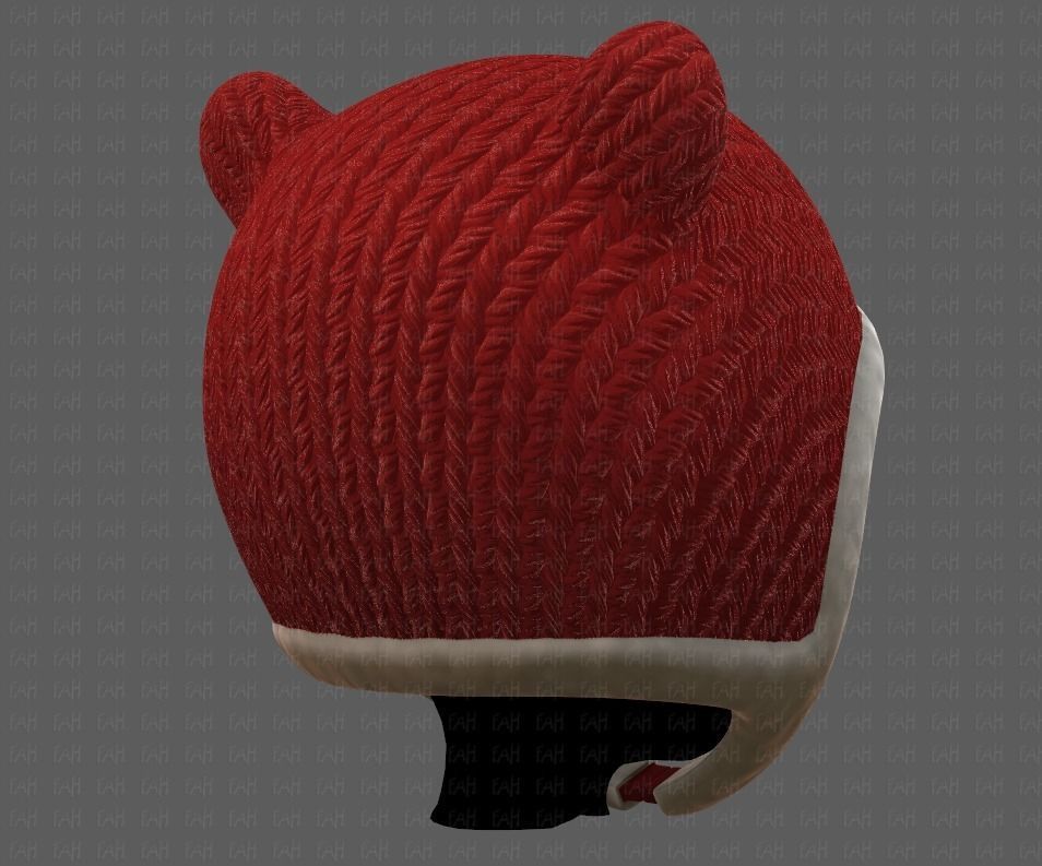 Cap V18 Low-poly 3D model_4