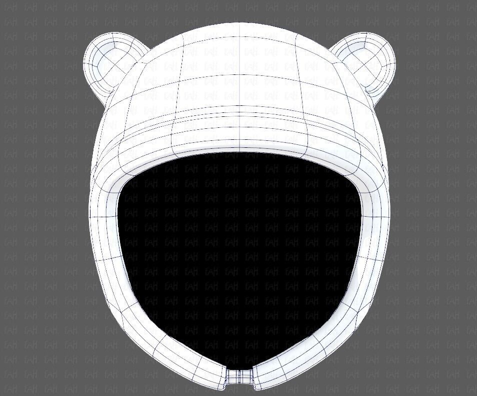 Cap V18 Low-poly 3D model_9