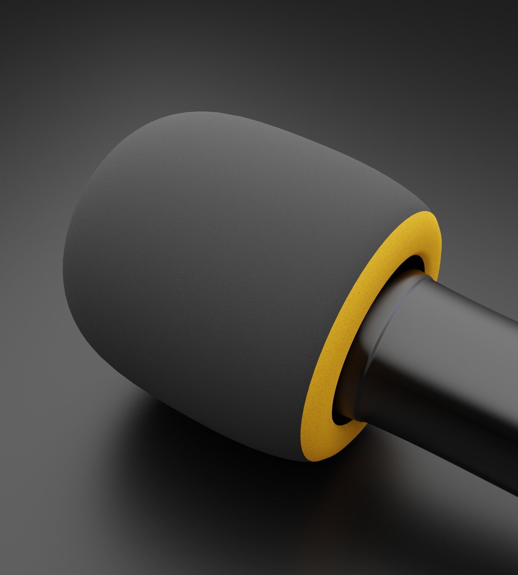 Stylized Mic  Low-poly 3D model_3