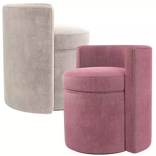 Restoration Hardware Solene Side Chair RH 3D model 2