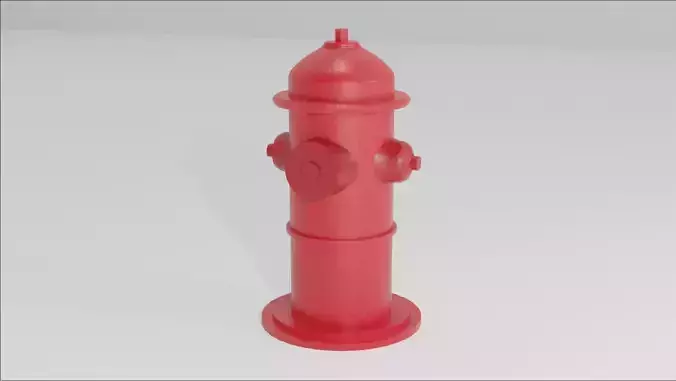 Low-Poly Fire Hydrant