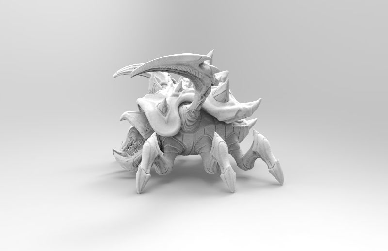 StarCraft2 Roach 3D print model_1