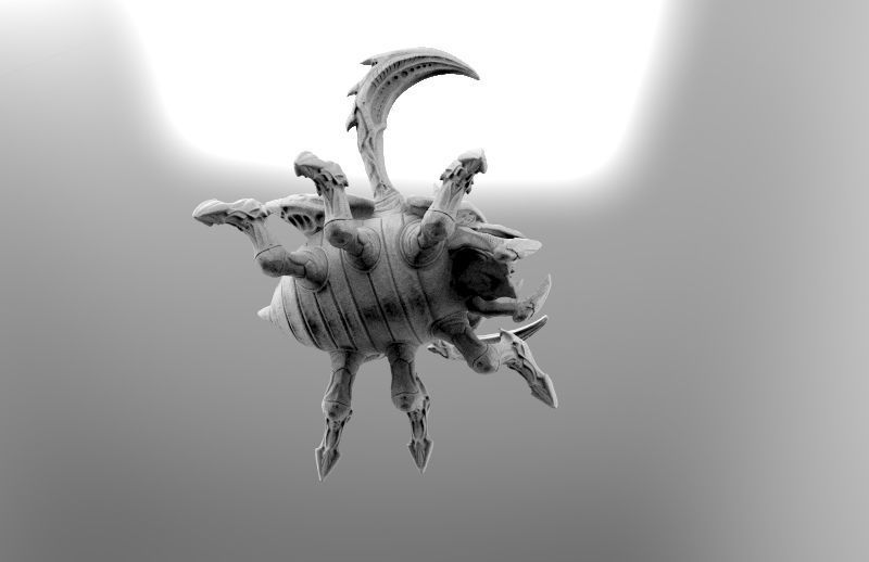 StarCraft2 Roach 3D print model_3