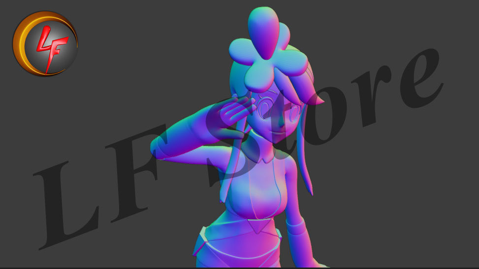 Pokemon Skyla 3D model_2