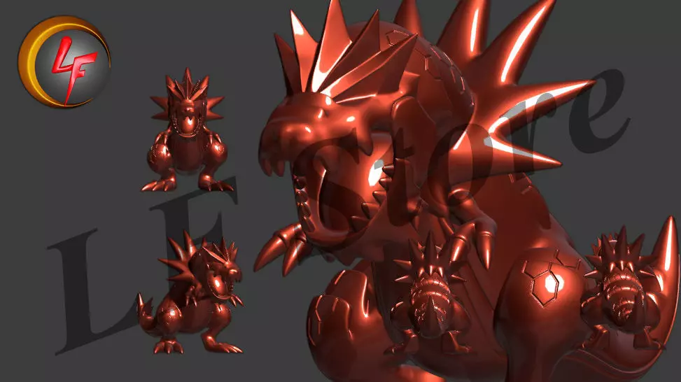Pokemon Tyrantrum 3D model_0