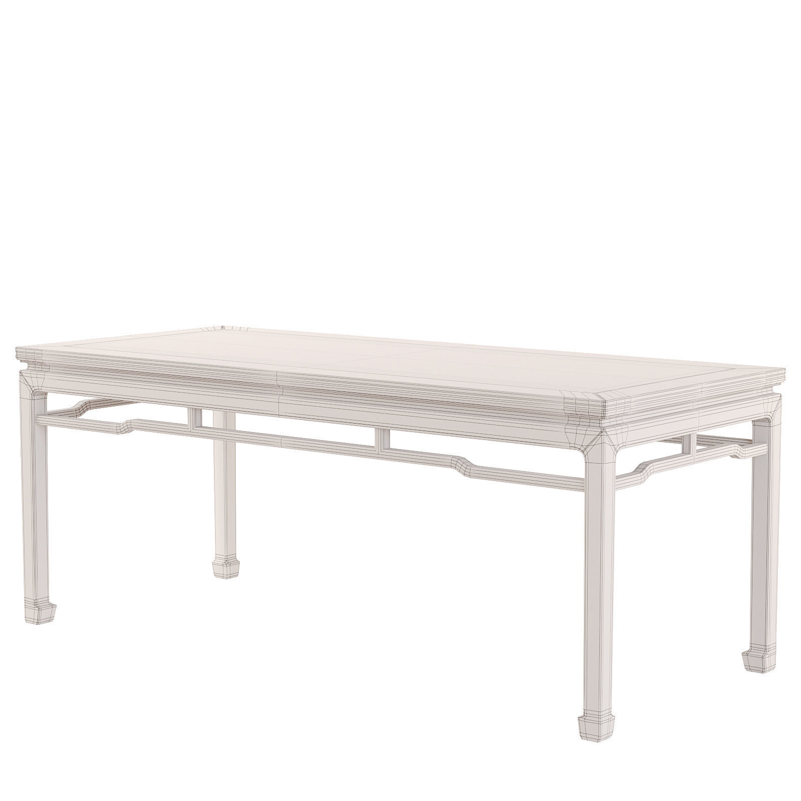 Chinese Dining Table 170 3D model_4