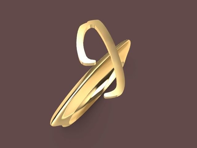 alpha rings stl verified  3D print model_53