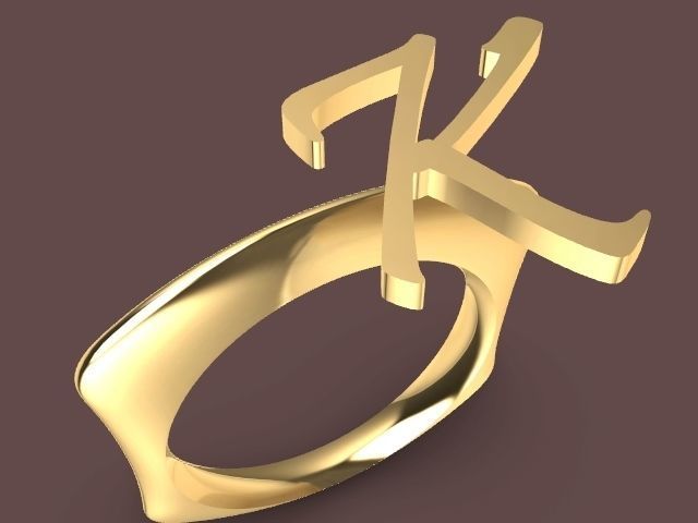 alpha rings stl verified  3D print model_66