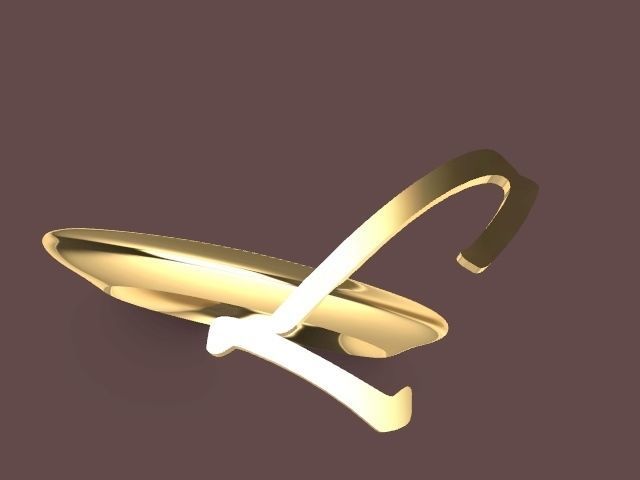 alpha rings stl verified  3D print model_70