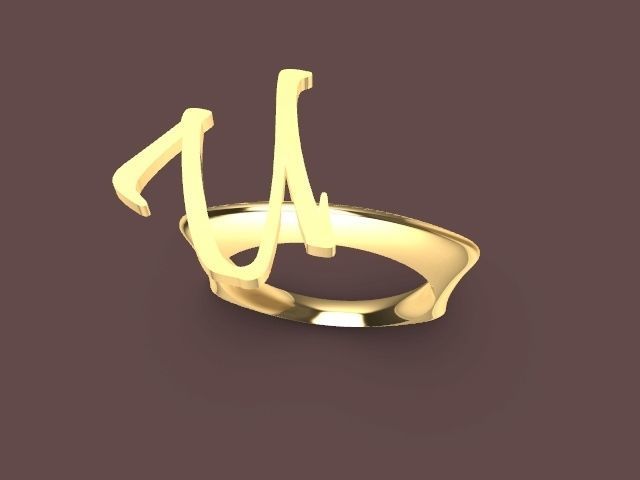alpha rings stl verified  3D print model_119