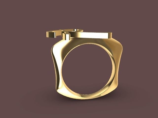 alpha rings stl verified  3D print model_104