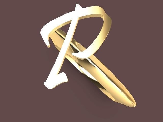 alpha rings stl verified  3D print model_94