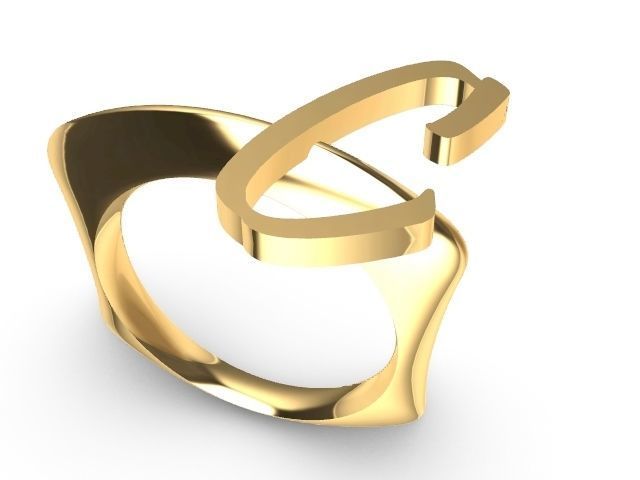 alpha rings stl verified  3D print model_12