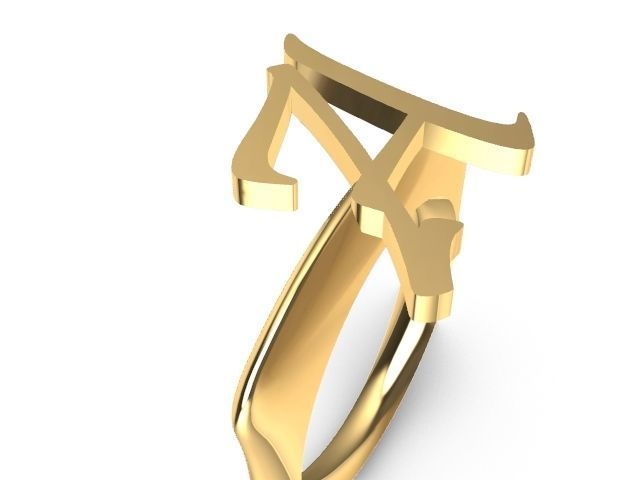 alpha rings stl verified  3D print model_1