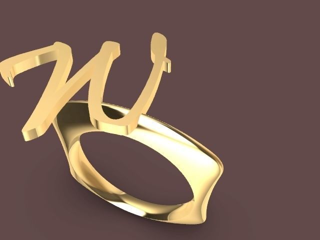 alpha rings stl verified  3D print model_130