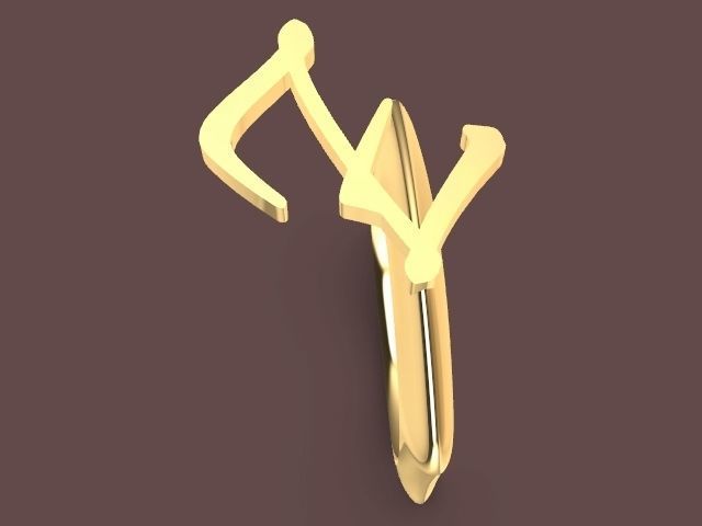 alpha rings stl verified  3D print model_146