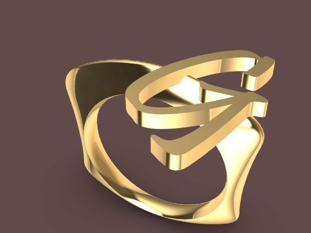 alpha rings stl verified  3D print model_41