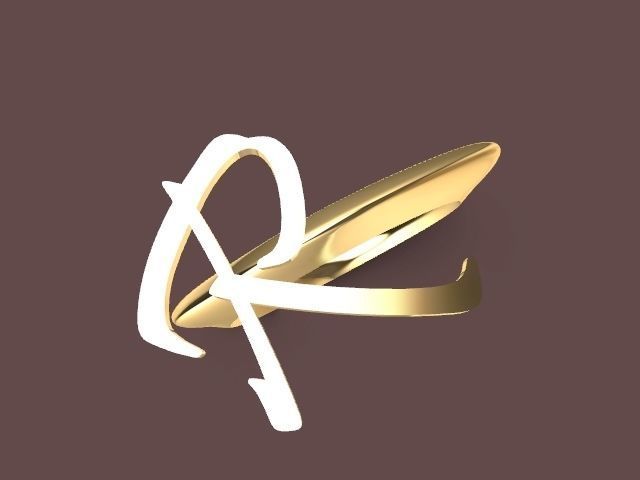 alpha rings stl verified  3D print model_106