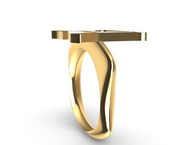 alpha rings stl verified  3D print model_5