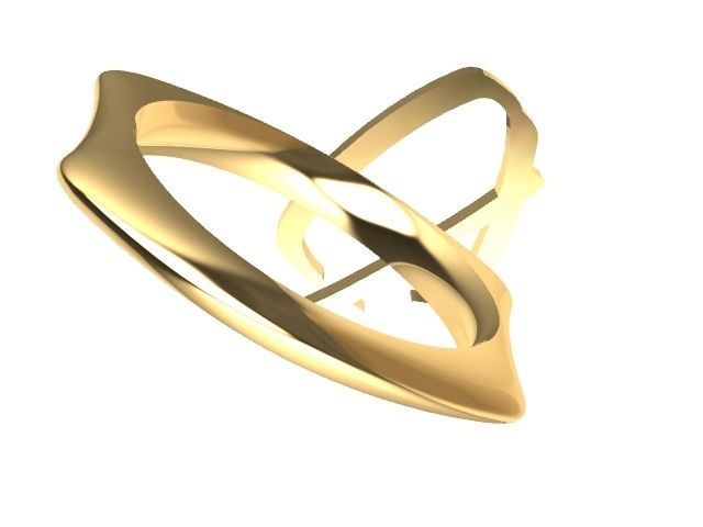 alpha rings stl verified  3D print model_22