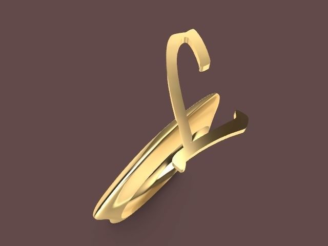 alpha rings stl verified  3D print model_69