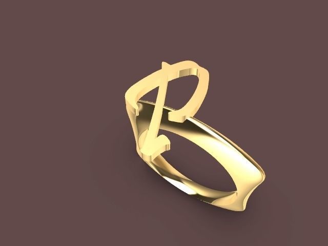 alpha rings stl verified  3D print model_90