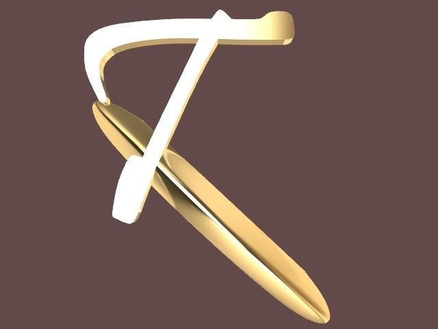 alpha rings stl verified  3D print model_116