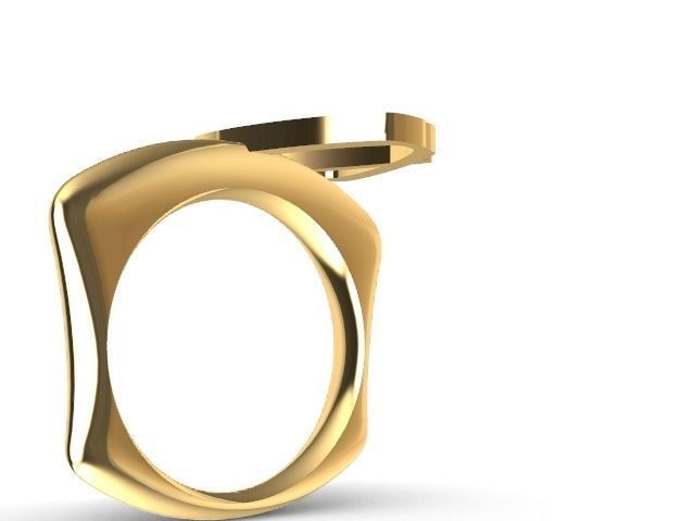 alpha rings stl verified  3D print model_21