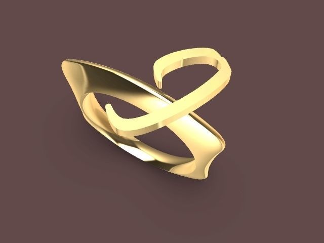 alpha rings stl verified  3D print model_52