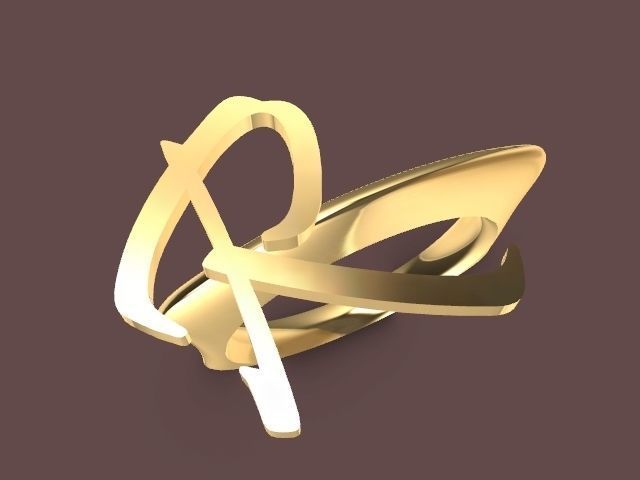 alpha rings stl verified  3D print model_101