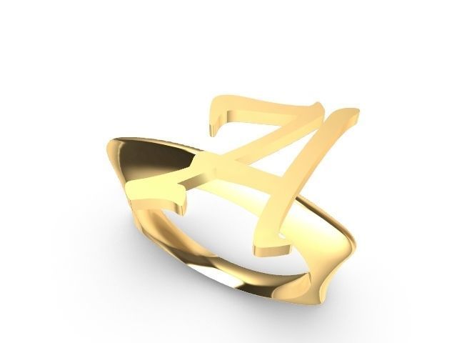 alpha rings stl verified  3D print model_3