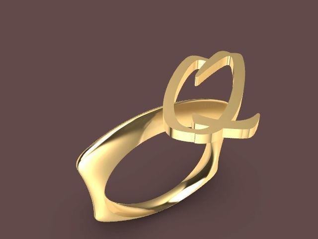alpha rings stl verified  3D print model_95