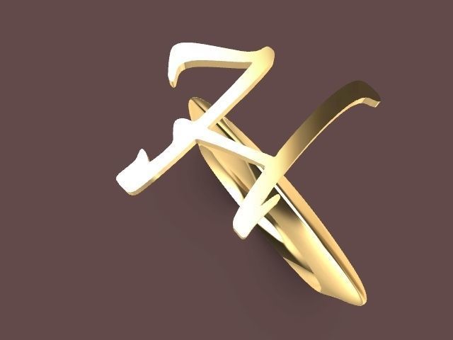 alpha rings stl verified  3D print model_49