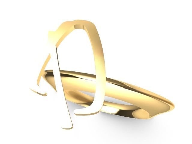 alpha rings stl verified  3D print model_23
