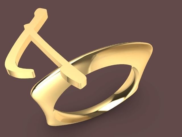 alpha rings stl verified  3D print model_115