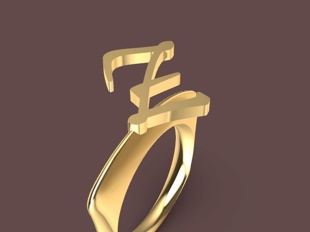 alpha rings stl verified  3D print model_142