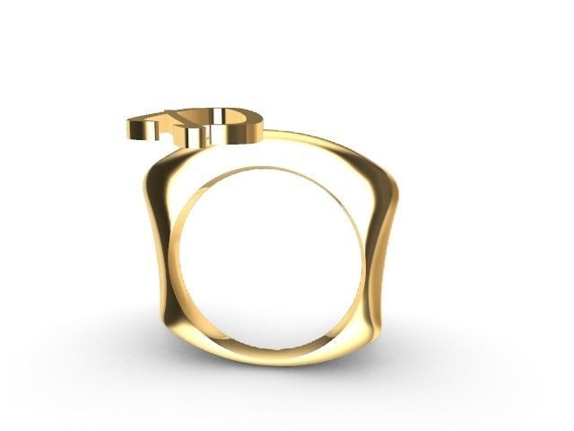 alpha rings stl verified  3D print model_20