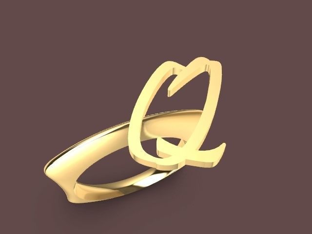 alpha rings stl verified  3D print model_100