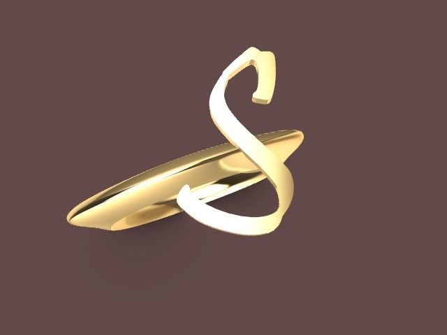 alpha rings stl verified  3D print model_113