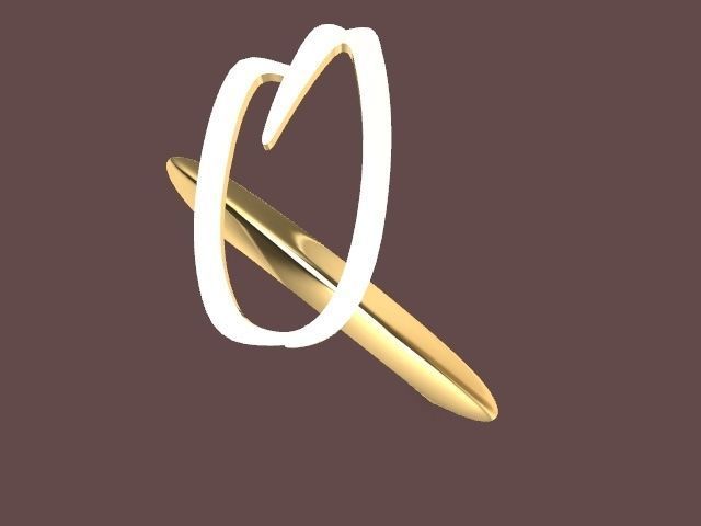 alpha rings stl verified  3D print model_84