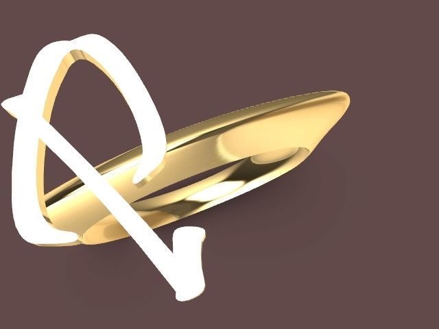 alpha rings stl verified  3D print model_88