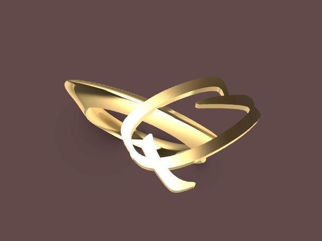alpha rings stl verified  3D print model_97