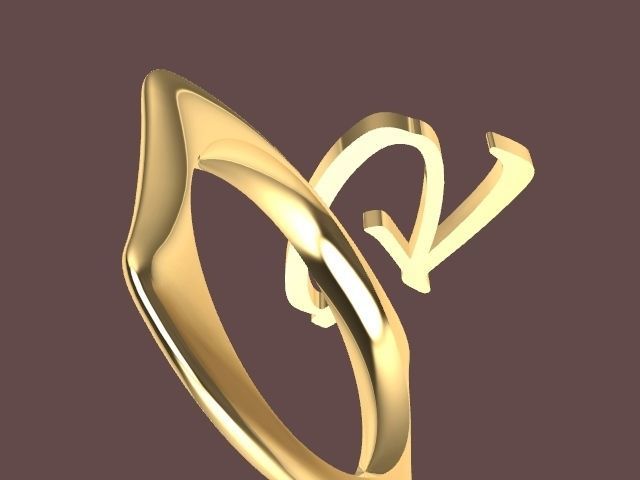 alpha rings stl verified  3D print model_43