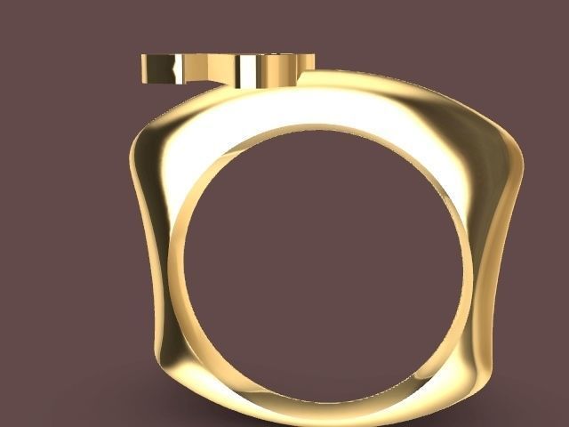 alpha rings stl verified  3D print model_92