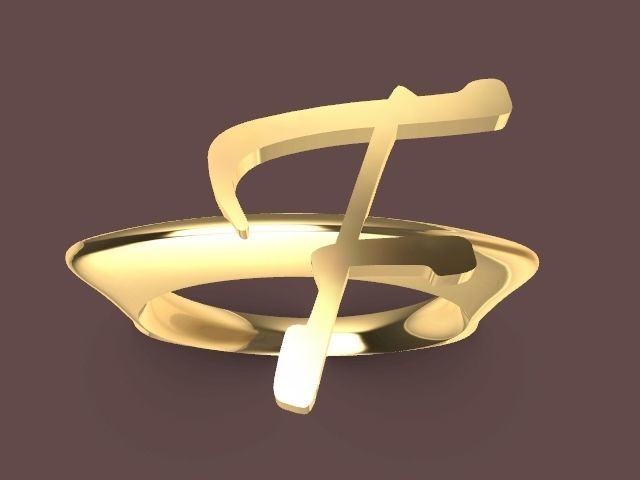 alpha rings stl verified  3D print model_38