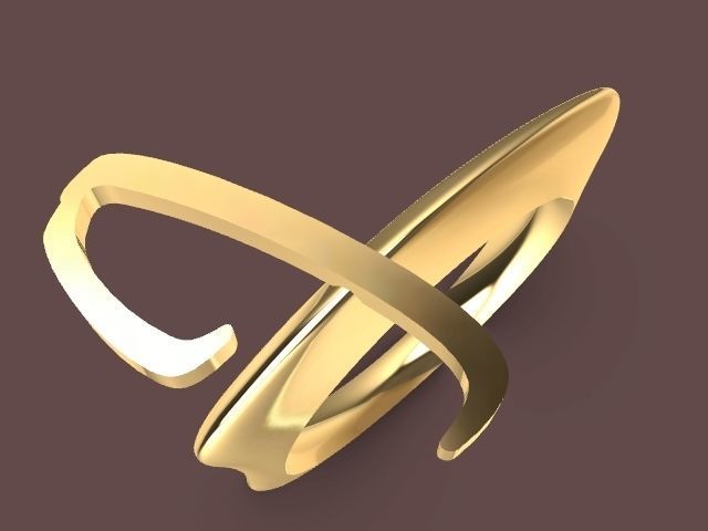 alpha rings stl verified  3D print model_59