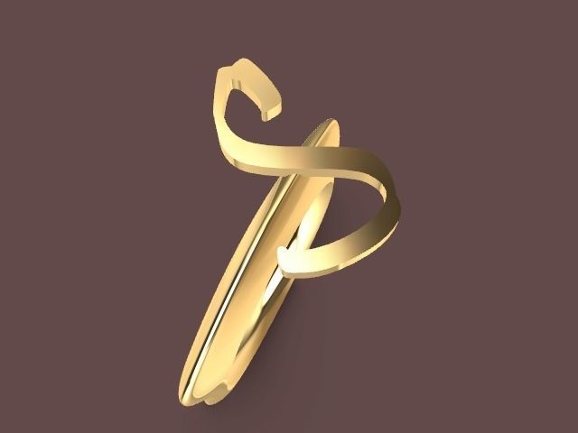 alpha rings stl verified  3D print model_112